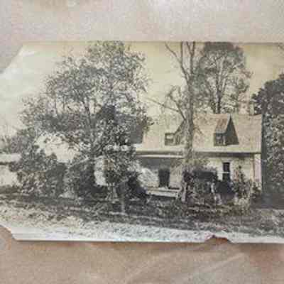 Black and White Photograph- Unidentified House