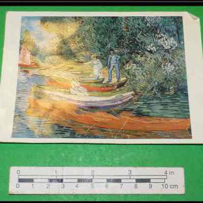 Postcard - Vincent van Gogh 'Bank of the Oise'
