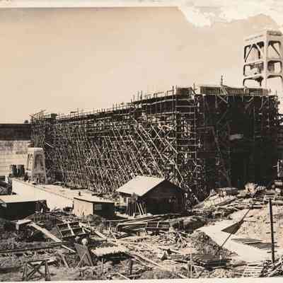 Hydro plant under construction
