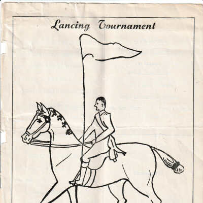 Lancing Tournament program, 1956