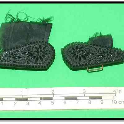 Metal clothing clasps (2x, black)