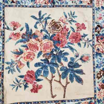 embroidered initials MCB