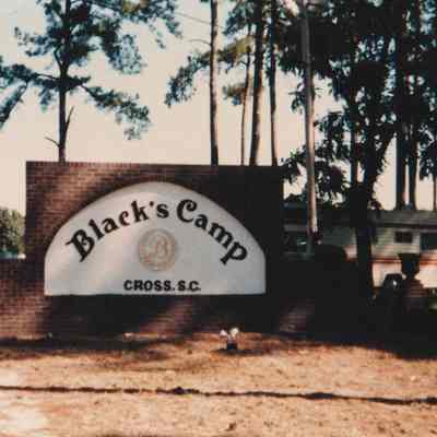 Black's Camp sign