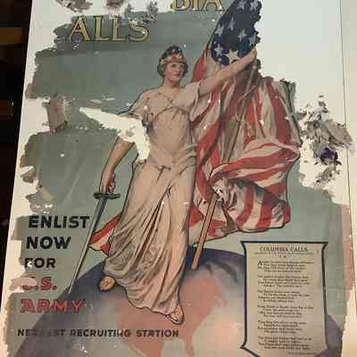 "Columbia Calls" recruitment poster