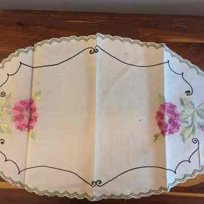 Embroidered placemat