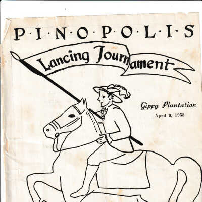 Lancing Tournament program, 1958
