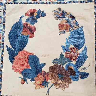 embroidered initials MLW