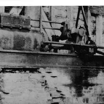 Remains of steam engine
