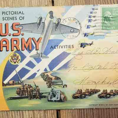 US Army postcard book, ca. 1946-1959
