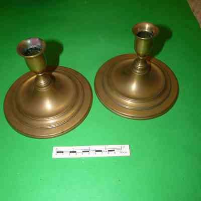Brass candle holders