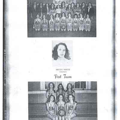 Macedonia High 1950 girls' basketball team