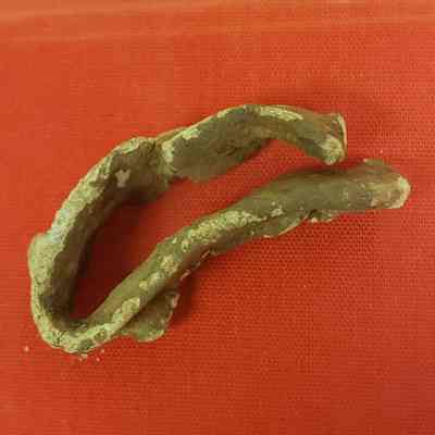 Lead sprue from bullet mold