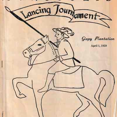 Lancing Tournament program, 1959