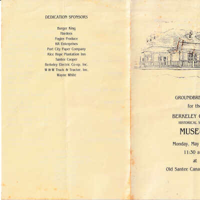Brochure: Groundbreaking for Museum