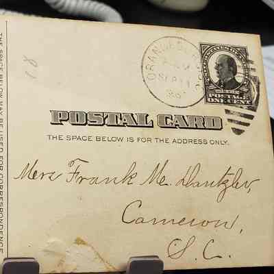 To Mrs. Frank M. Dantzler