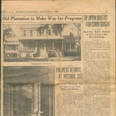 various articles about the Santee Cooper Project, dated 1938-1940 (PDF)