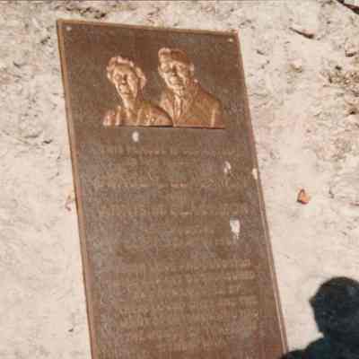 Black's Camp plaque dedicated to Grace and Arnis Blackmon