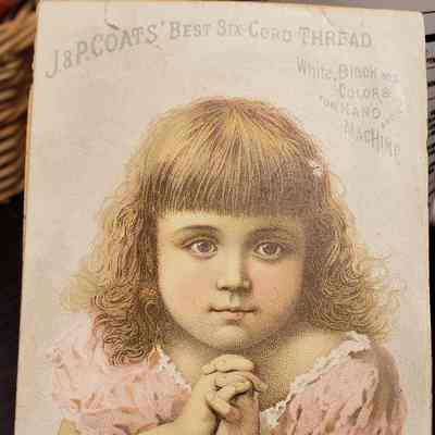 Advertisement card (J&P Coats)