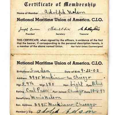 2024.17.1_007_Inside: Membership book, National Maritime Union of America