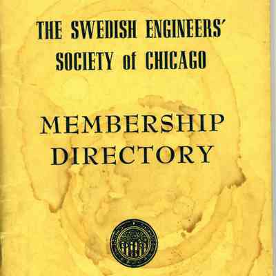 The Swedish Engineers' Society of Chicago Membership Directory